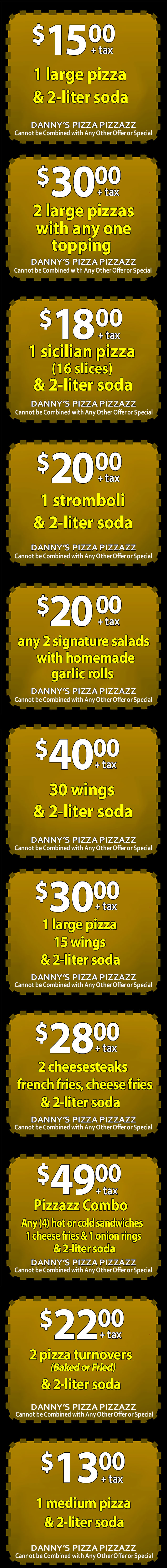 dannys-pizza-pizzazz-pole-tavern-monroeville-nj mobile coupons